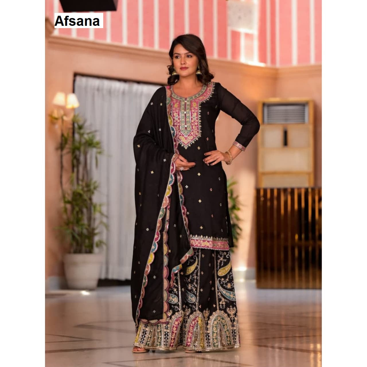 Noori New Colours Afsana Vichitra Readymade Plazzo Style Suits Wholesaler India