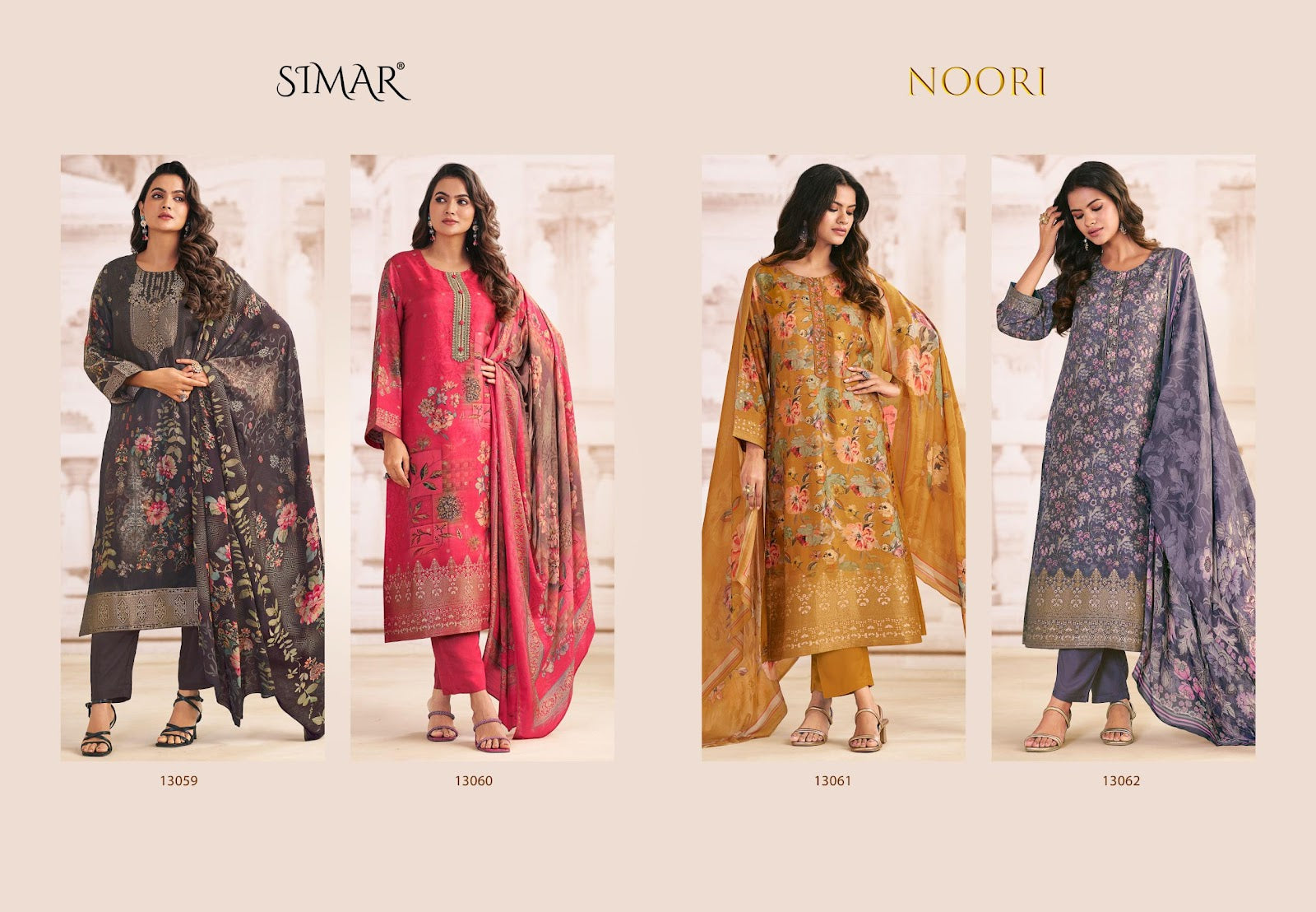 Noori Simar Pure Viscose Pant Style Suits Wholesaler