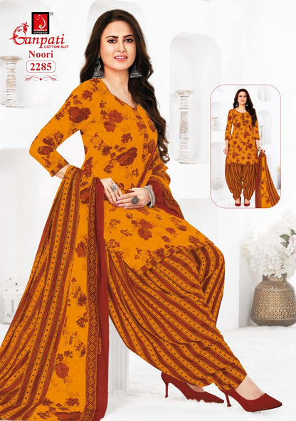 Noori Vol 11 Ganpati Cotton Patiyala Style Suits Exporter Ahmedabad