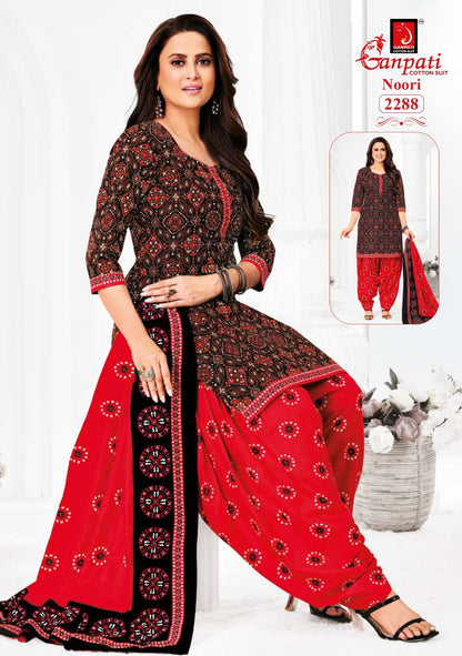 Noori Vol 11 Ganpati Cotton Patiyala Style Suits Exporter Ahmedabad