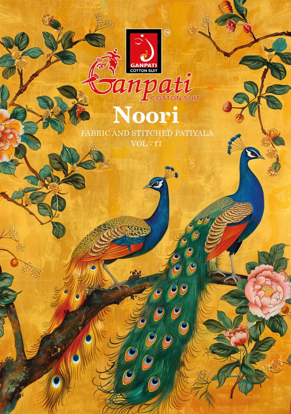 Noori Vol 11 Ganpati Cotton Patiyala Style Suits Exporter Ahmedabad