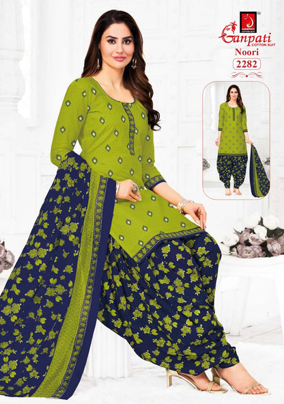 Noori Vol 11 Ganpati Cotton Patiyala Style Suits Exporter Ahmedabad