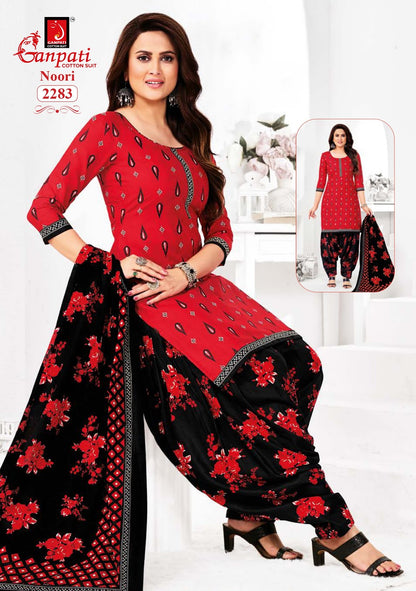 Noori Vol 11 Ganpati Cotton Patiyala Style Suits Exporter Ahmedabad