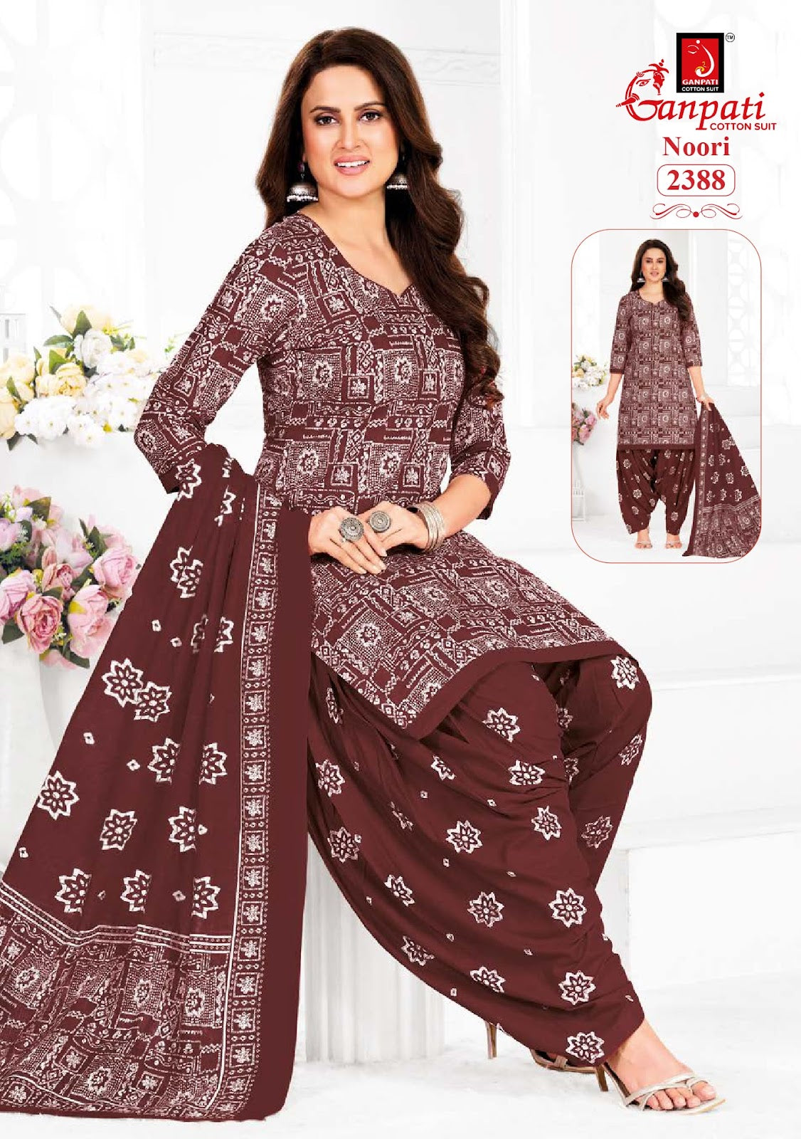 noori vol 12 ganpati cotton readymade patiyala suits exporter gujarat