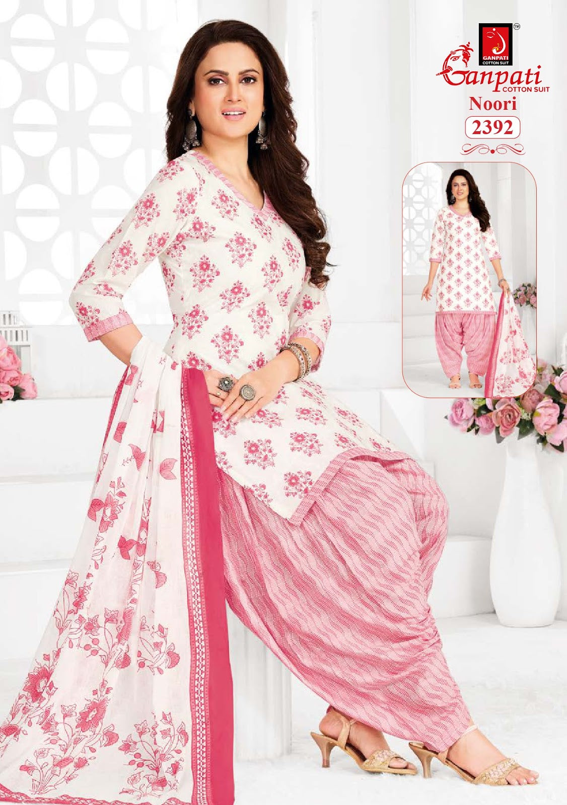 noori vol 12 ganpati cotton readymade patiyala suits exporter gujarat