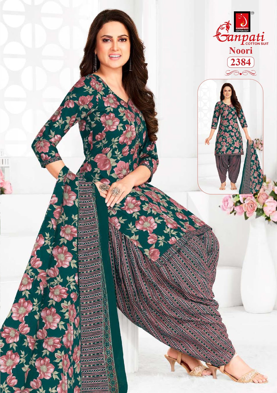 noori vol 12 ganpati cotton readymade patiyala suits exporter gujarat