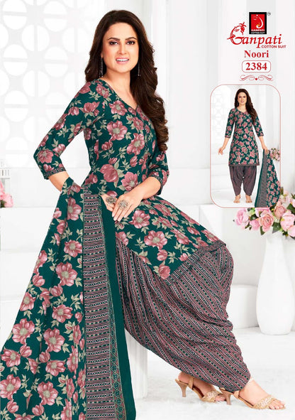 noori vol 12 ganpati cotton readymade patiyala suits exporter gujarat