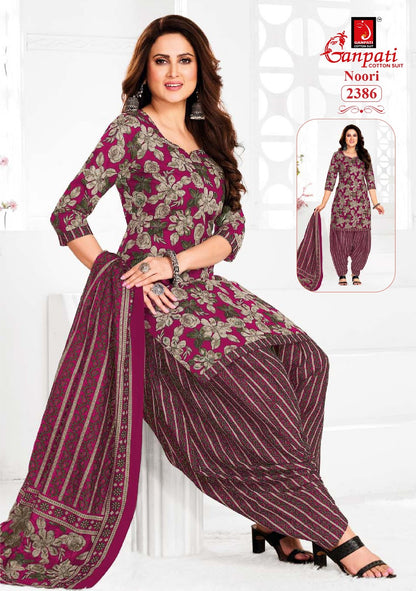 noori vol 12 ganpati cotton readymade patiyala suits exporter gujarat