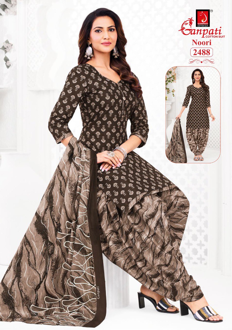 Noori Vol 13 Ganpati Cotton Dress Material Wholesaler India