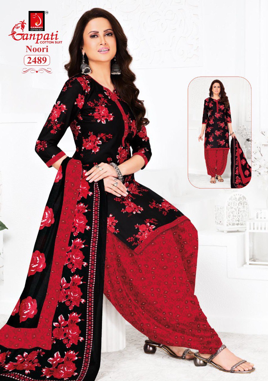Noori Vol 13 Ganpati Cotton Dress Material Wholesaler India