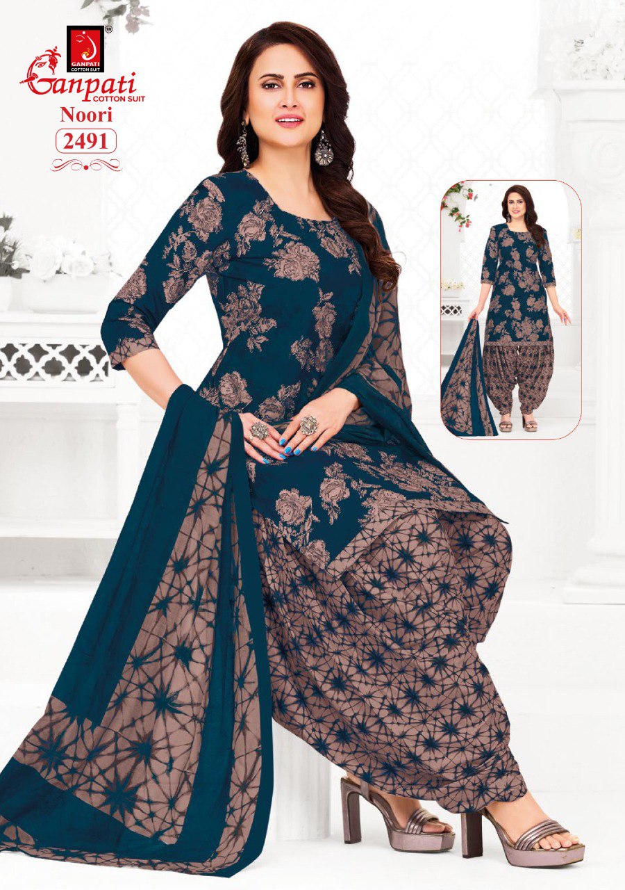 Noori Vol 13 Ganpati Cotton Dress Material Wholesaler India