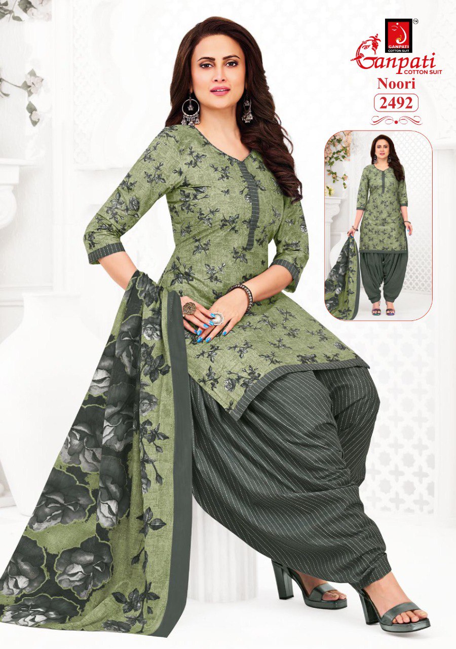 Noori Vol 13 Ganpati Cotton Dress Material Wholesaler India