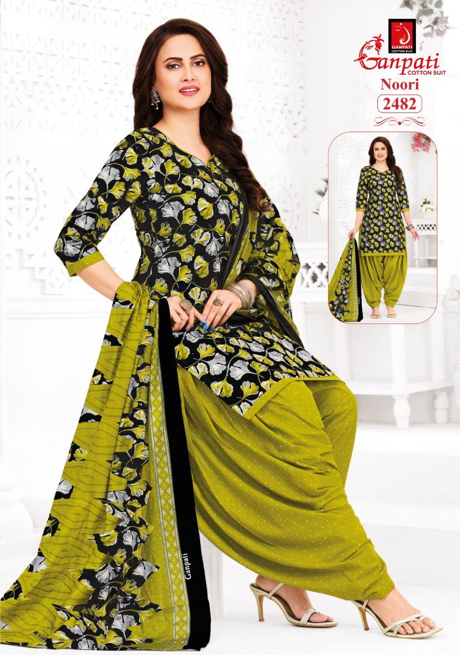 Noori Vol 13 Ganpati Cotton Dress Material Wholesaler India