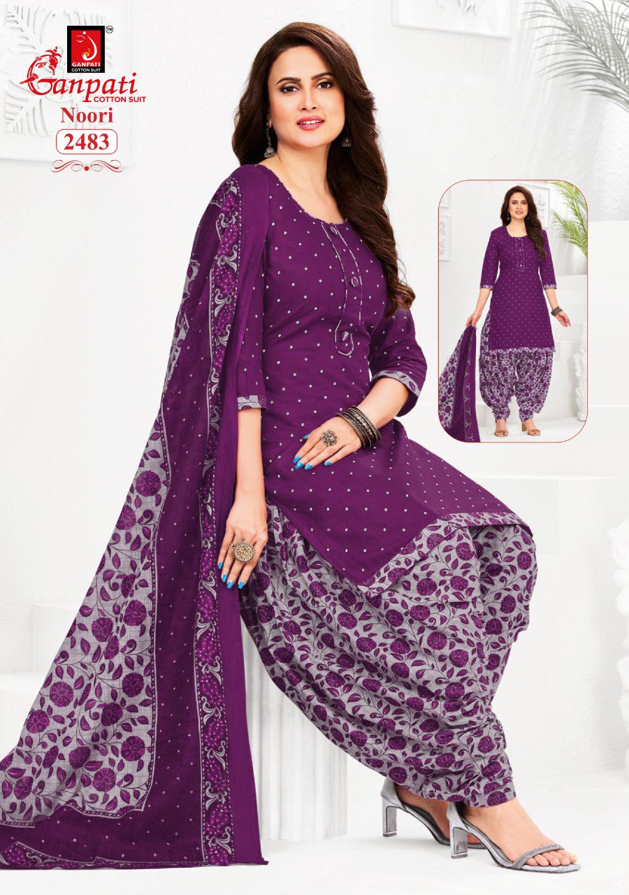 Noori Vol 13 Ganpati Cotton Dress Material Wholesaler India