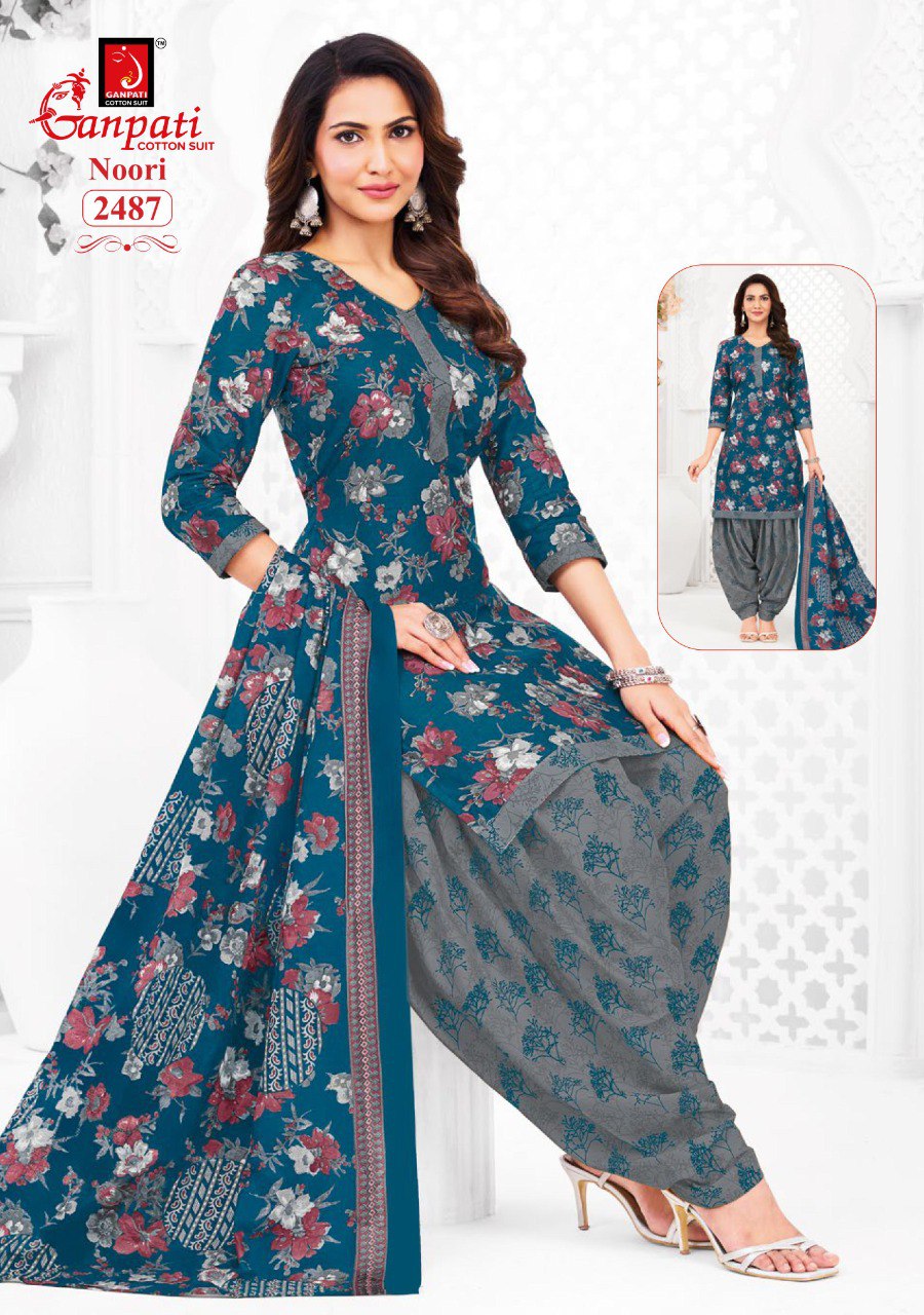 Noori Vol 13 Ganpati Cotton Dress Material Wholesaler India