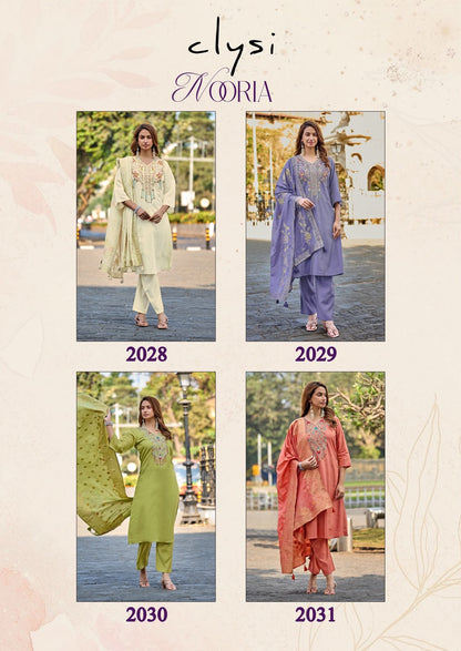 Nooria Clysi Roman Simmer Readymade Pant Style Suits Exporter Gujarat