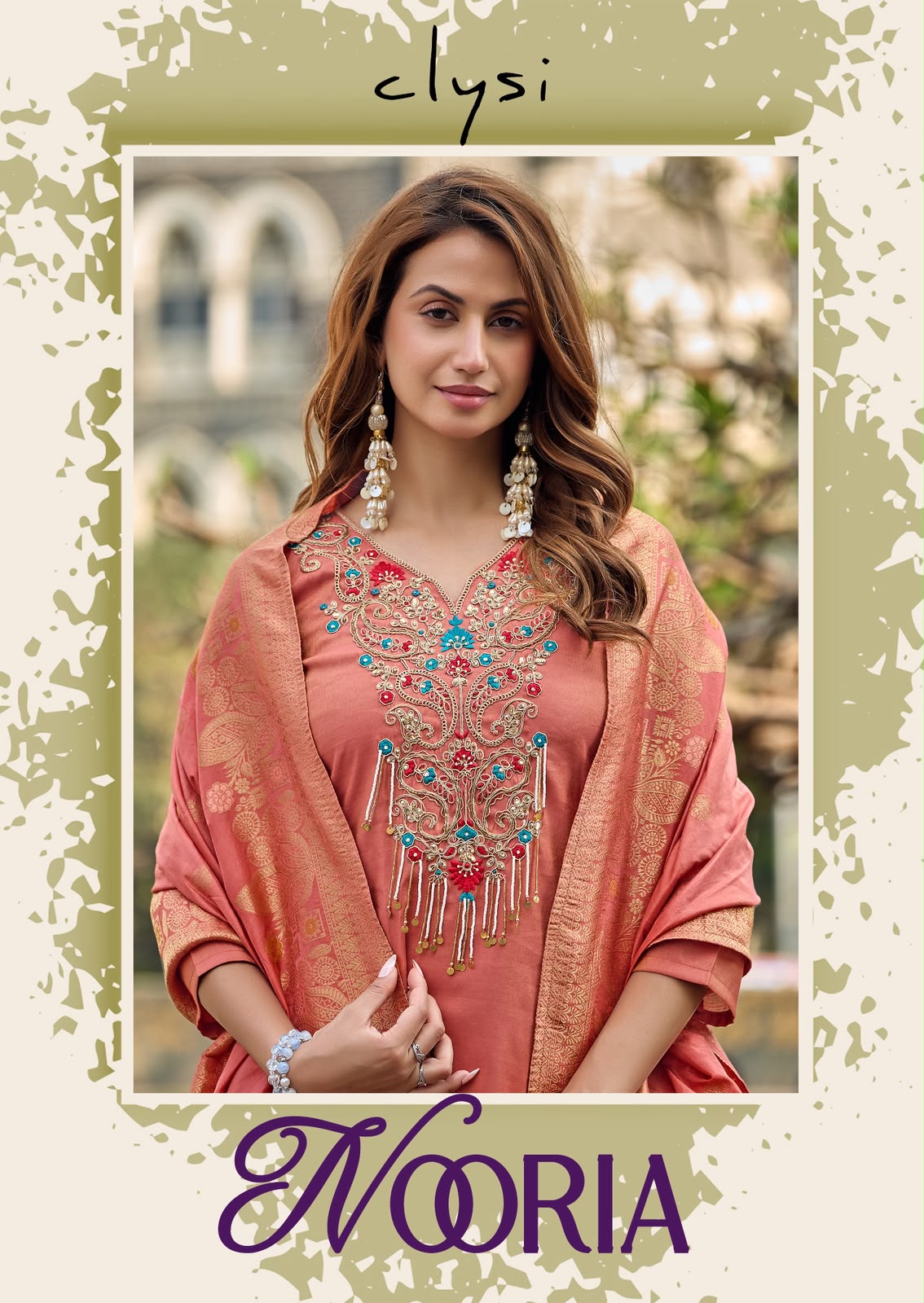 Nooria Clysi Roman Simmer Readymade Pant Style Suits Exporter Gujarat