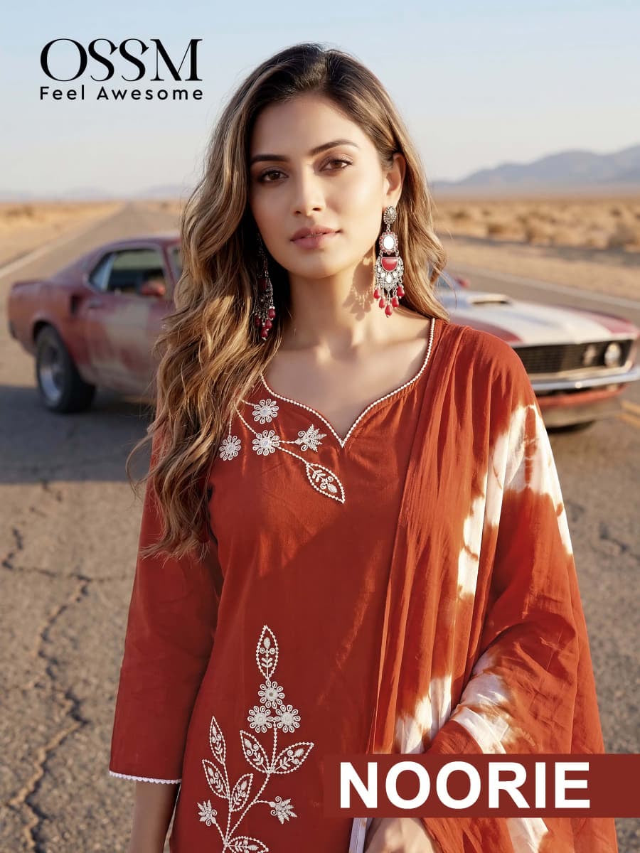 Noorie Ossm Cotton Readymade Pant Style Suits Supplier India