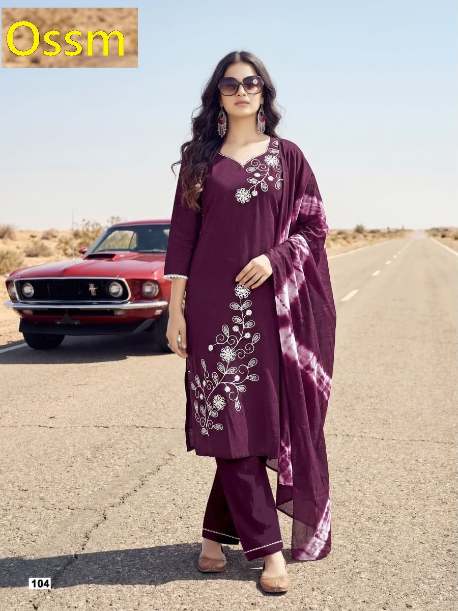 Noorie Ossm Cotton Readymade Pant Style Suits Supplier India