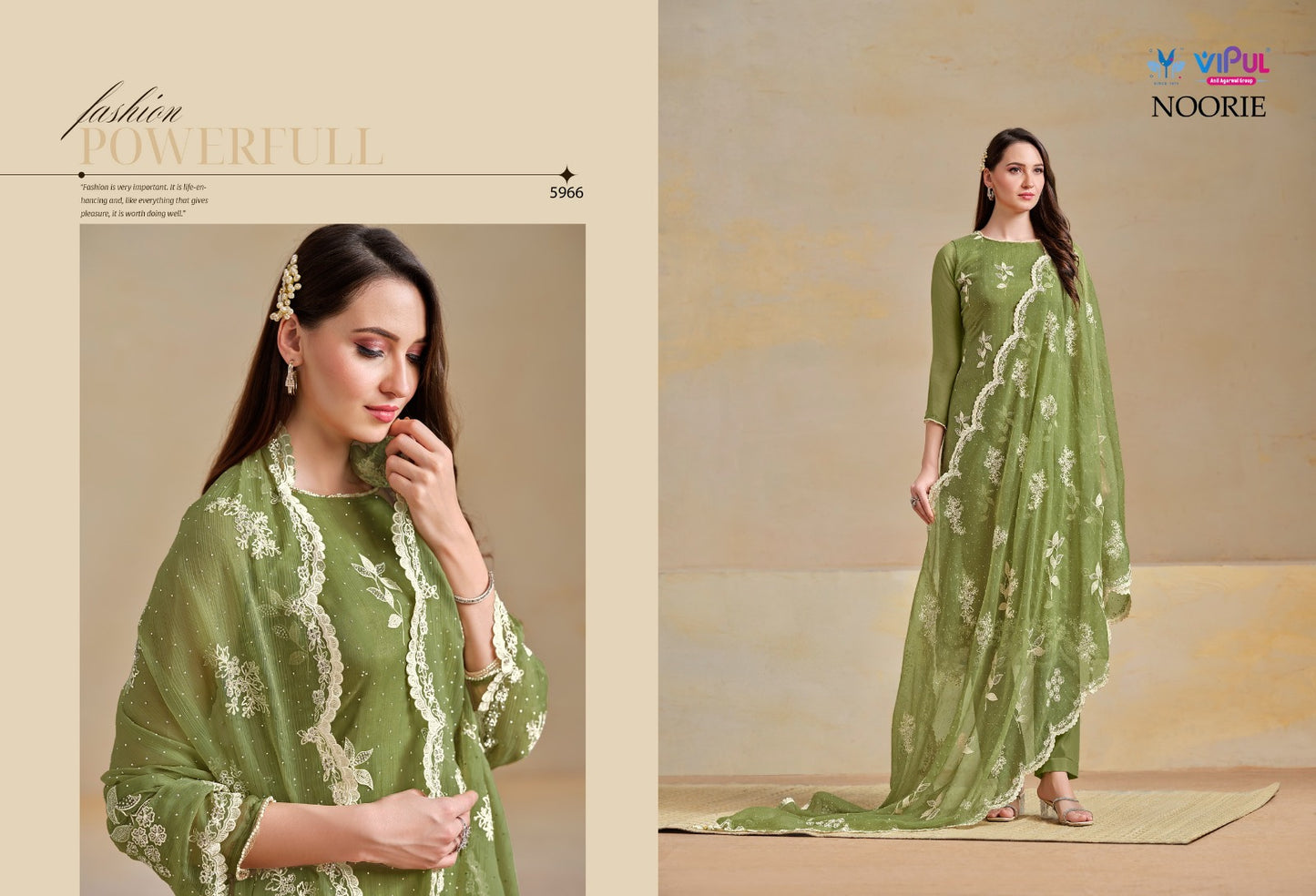 Noorie Vipul Organza Pant Style Suits Supplier Gujarat