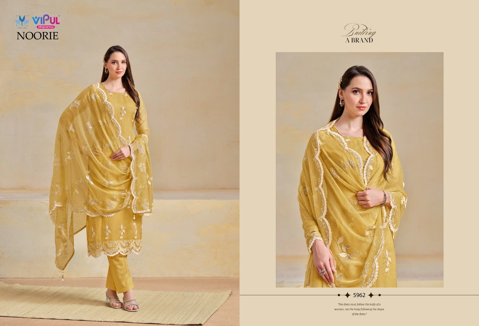Noorie Vipul Organza Pant Style Suits Supplier Gujarat