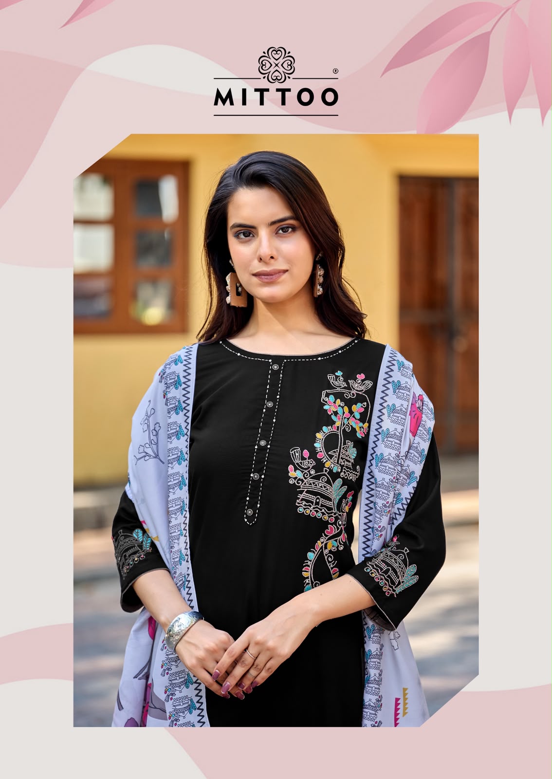 Noorika Mittoo Rayon Readymade Plazzo Style Suits Supplier Gujarat