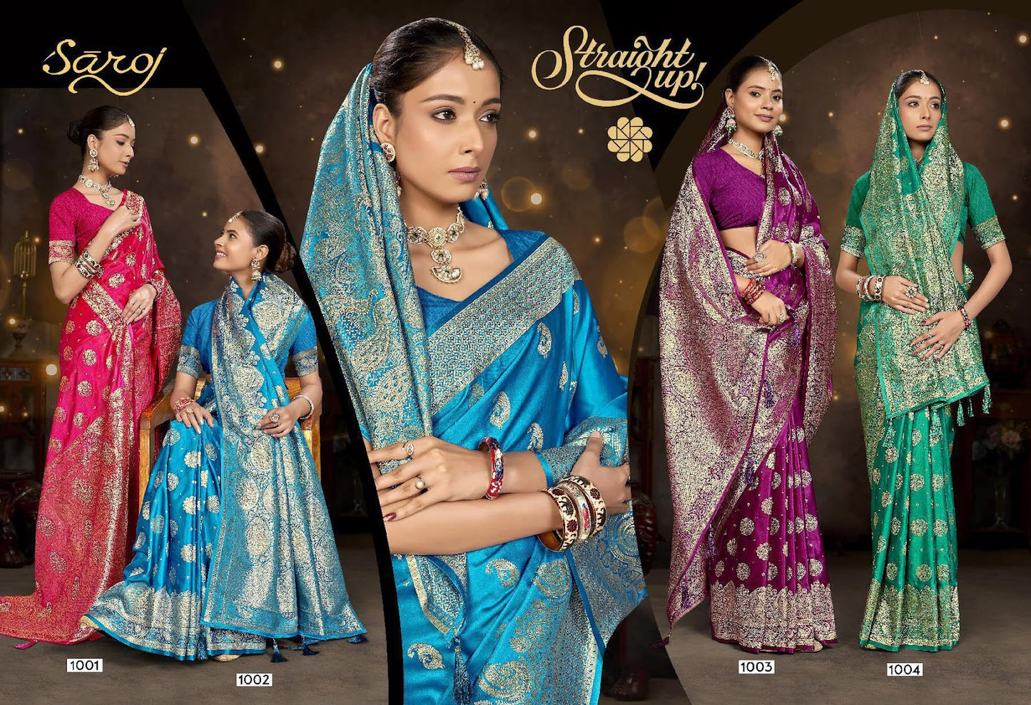 Noorika Satin Saroski Vol 1 Saroj Sarees Wholesaler Gujarat