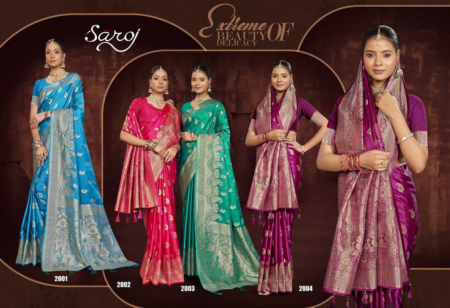 Noorika Satin Saroski Vol 2 Saroj Sarees Wholesale