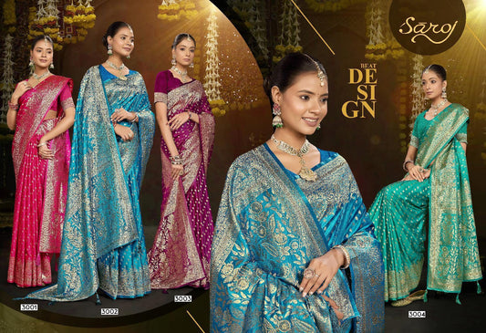 Noorika Satin Saroski Vol 3 Saroj Sarees Manufacturer