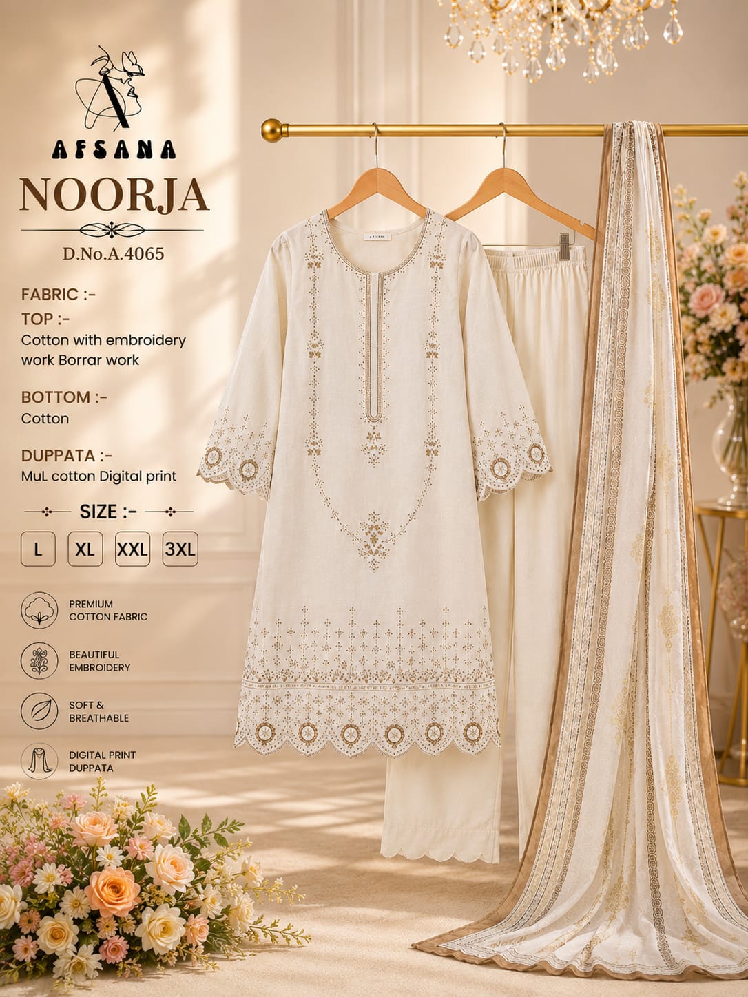 Noorja Afsana Cotton Pakistani Readymade Suits Wholesaler India
