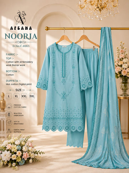 Noorja Afsana Cotton Pakistani Readymade Suits Wholesaler India