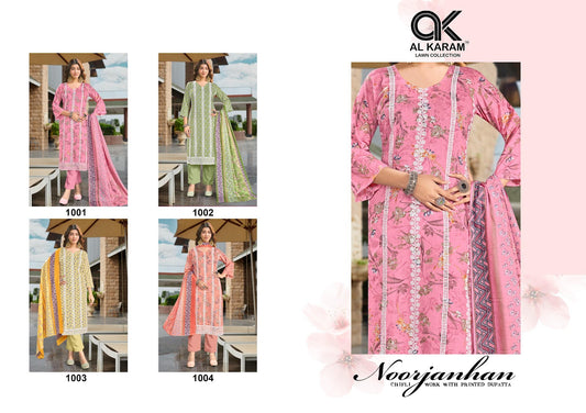 Noorjanhan Al Karam Pure Cotton Karachi Salwar Suits Supplier India
