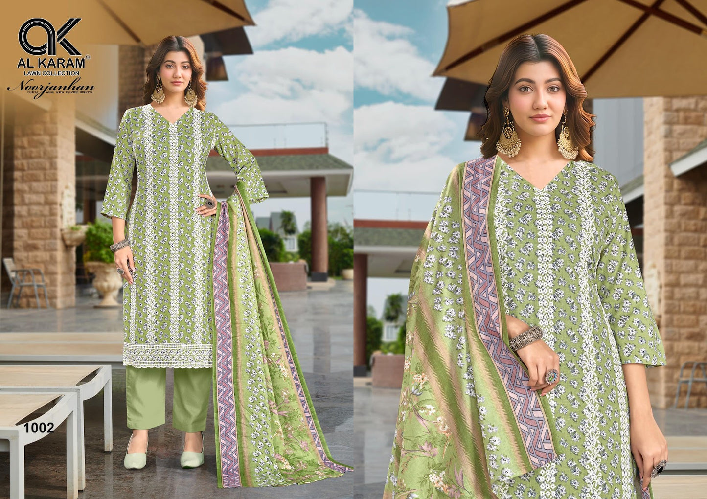 Noorjanhan Al Karam Pure Cotton Karachi Salwar Suits Supplier India