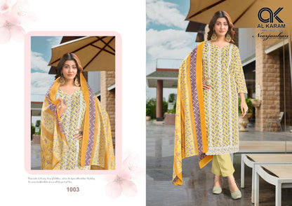 Noorjanhan Al Karam Pure Cotton Karachi Salwar Suits Supplier India