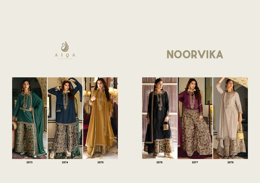 Noorvika Aiqa Russian Silk Plazzo Style Suits Exporter Ahmedabad