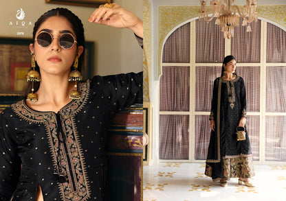 Noorvika Aiqa Russian Silk Plazzo Style Suits Exporter Ahmedabad