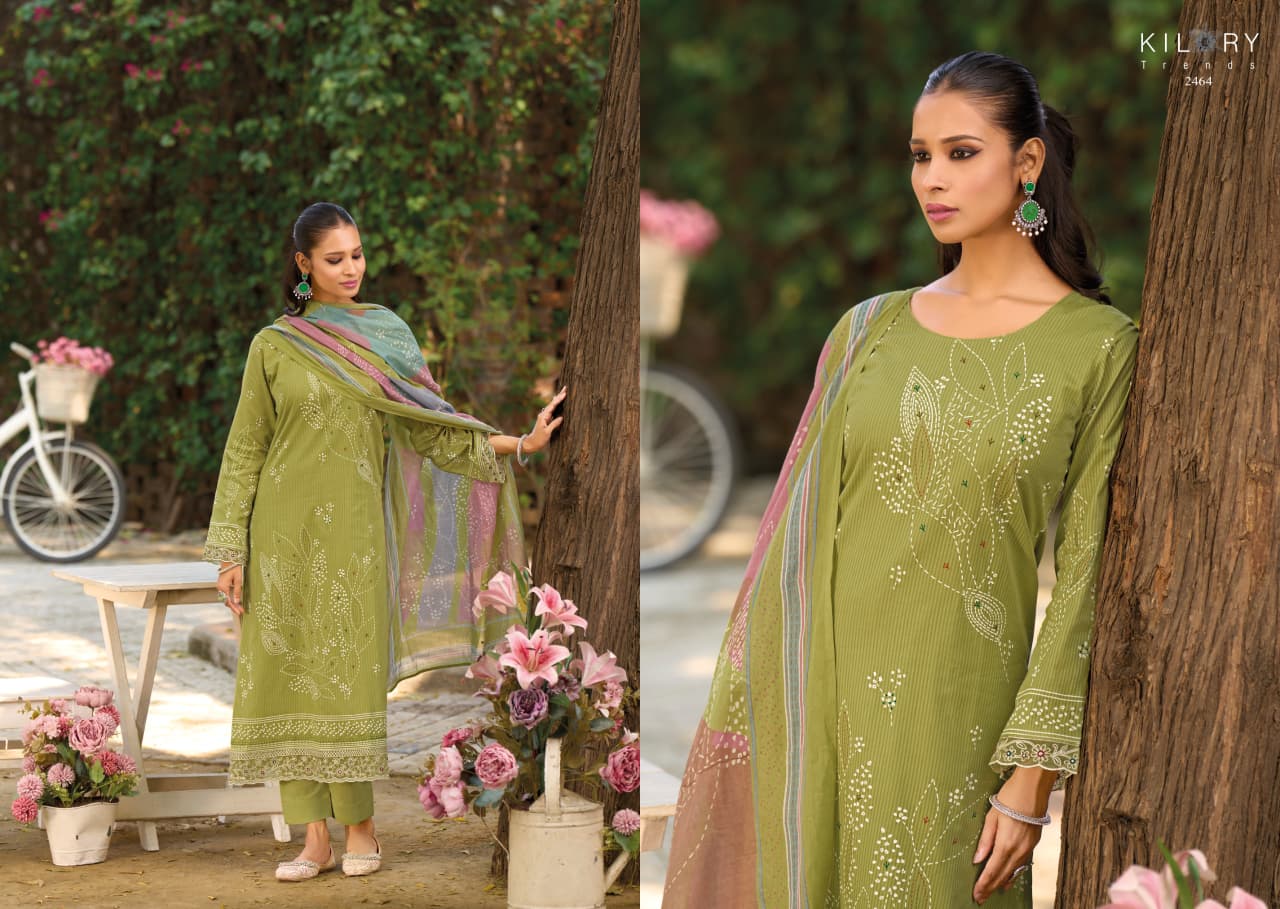 Noosh Kilory Lawn Cotton Pant Style Suits Wholesaler Ahmedabad