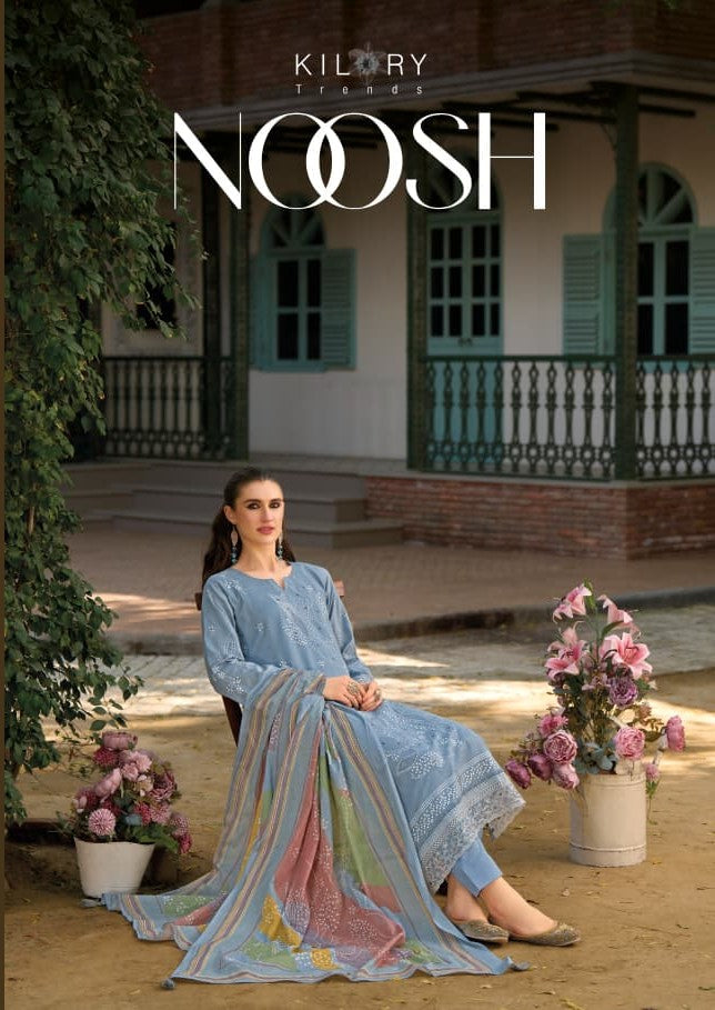 Noosh Kilory Lawn Cotton Pant Style Suits Wholesaler Ahmedabad