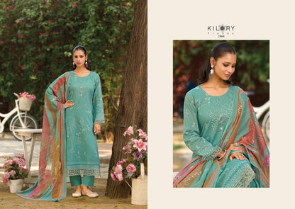 Noosh Kilory Lawn Cotton Pant Style Suits Wholesaler Ahmedabad