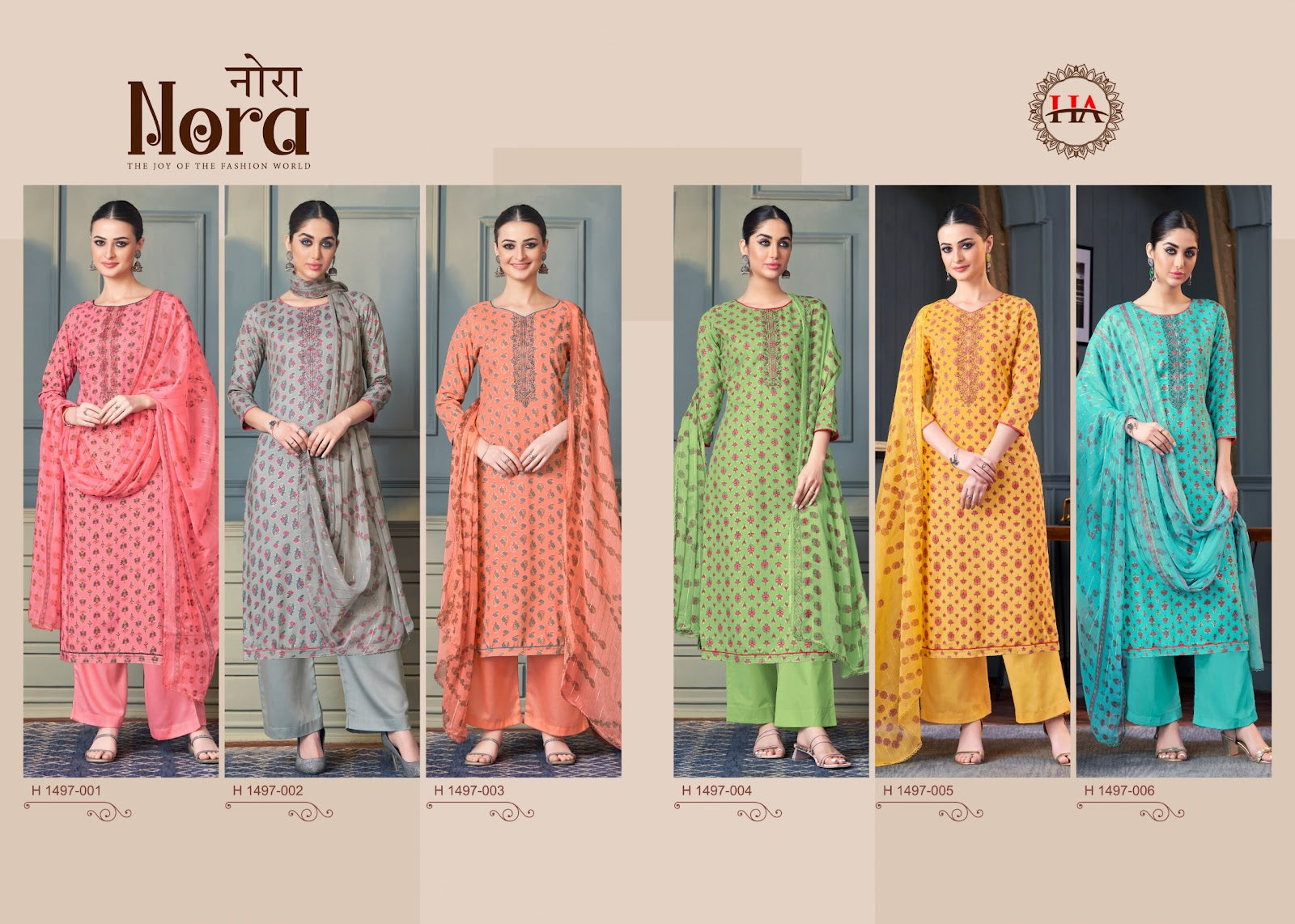 Nora Harshit Fashion Viscose Rayon Pant Style Suits Wholesaler India
