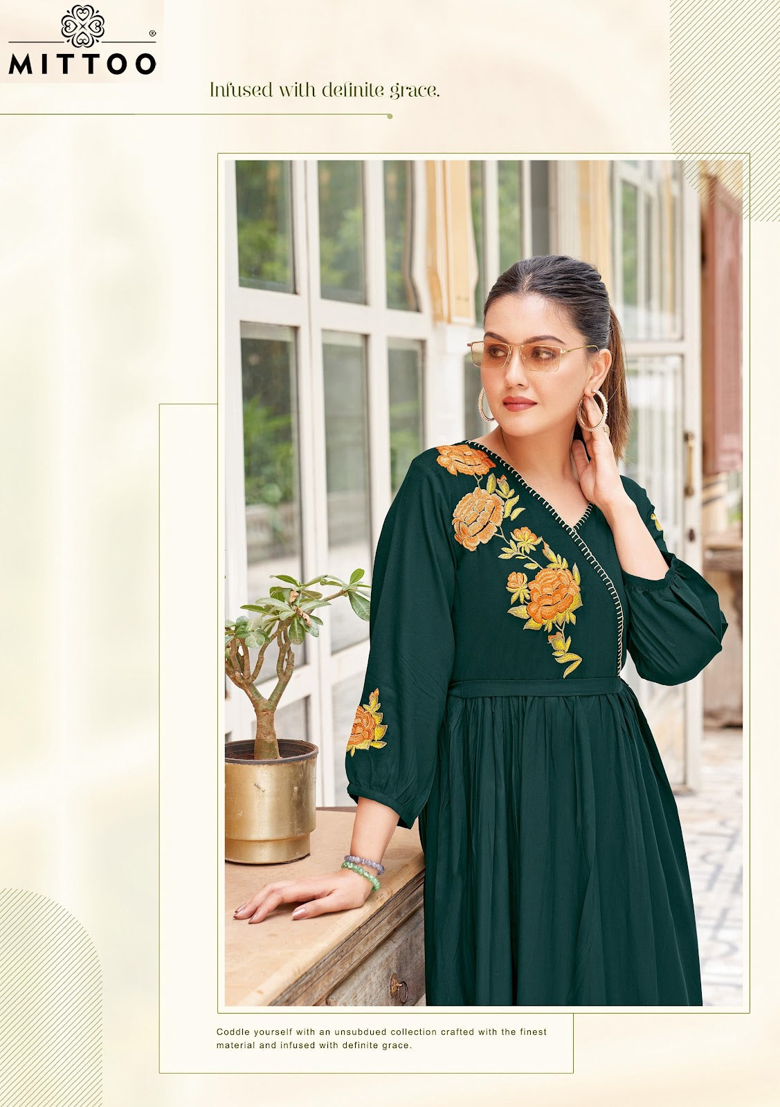Nora Mittoo Rayon Anarkali Kurtis Supplier