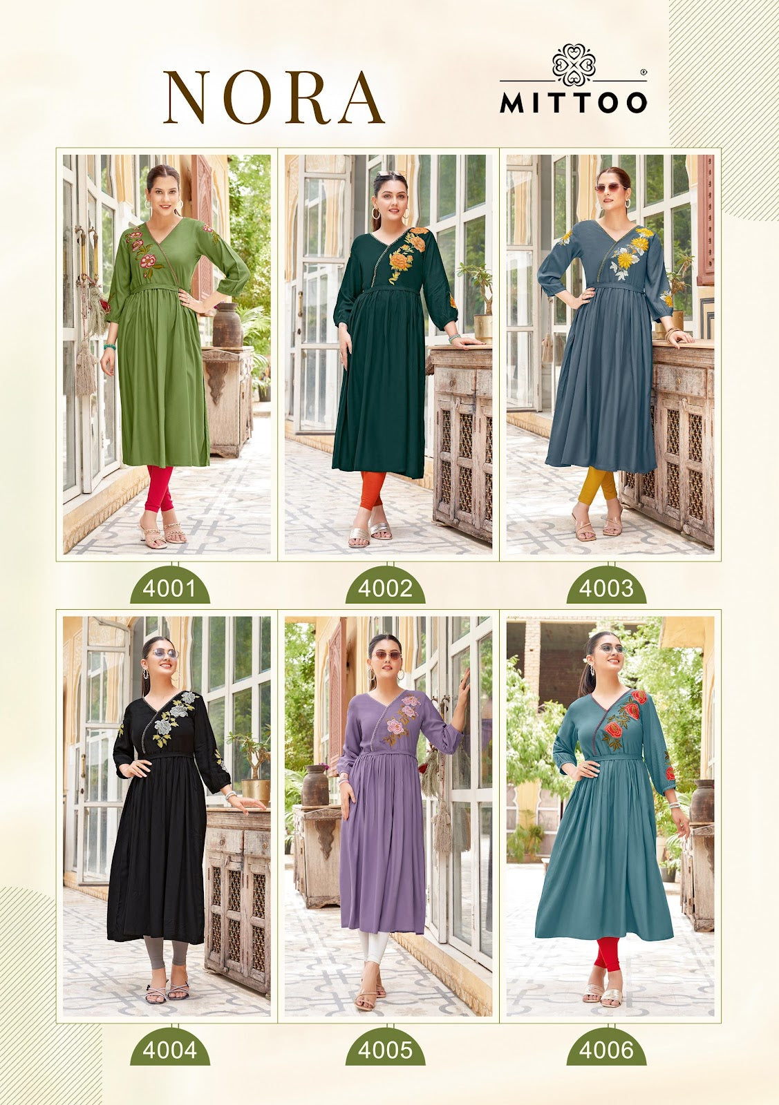 Nora Mittoo Rayon Anarkali Kurtis Supplier