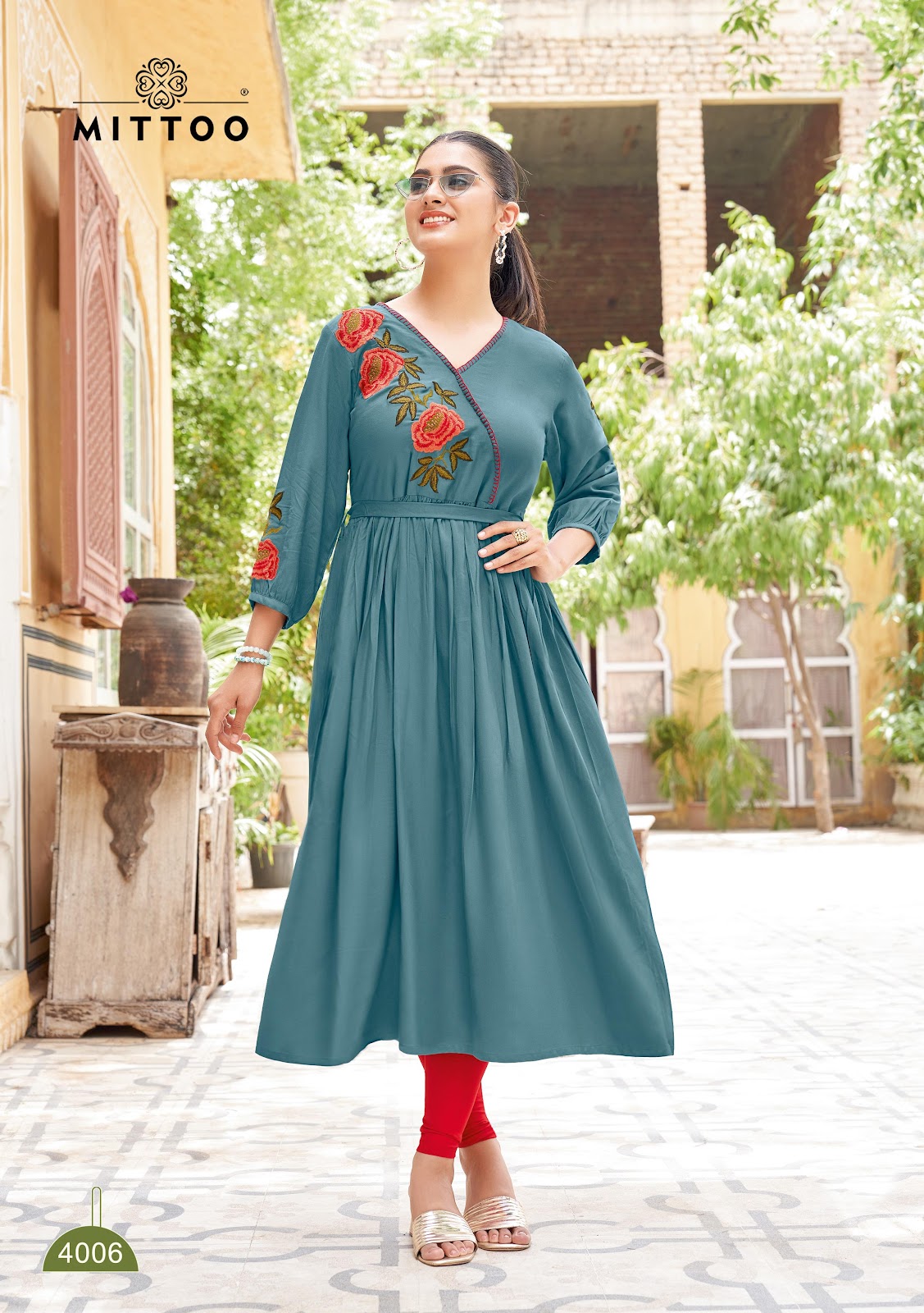 Nora Mittoo Rayon Anarkali Kurtis Supplier