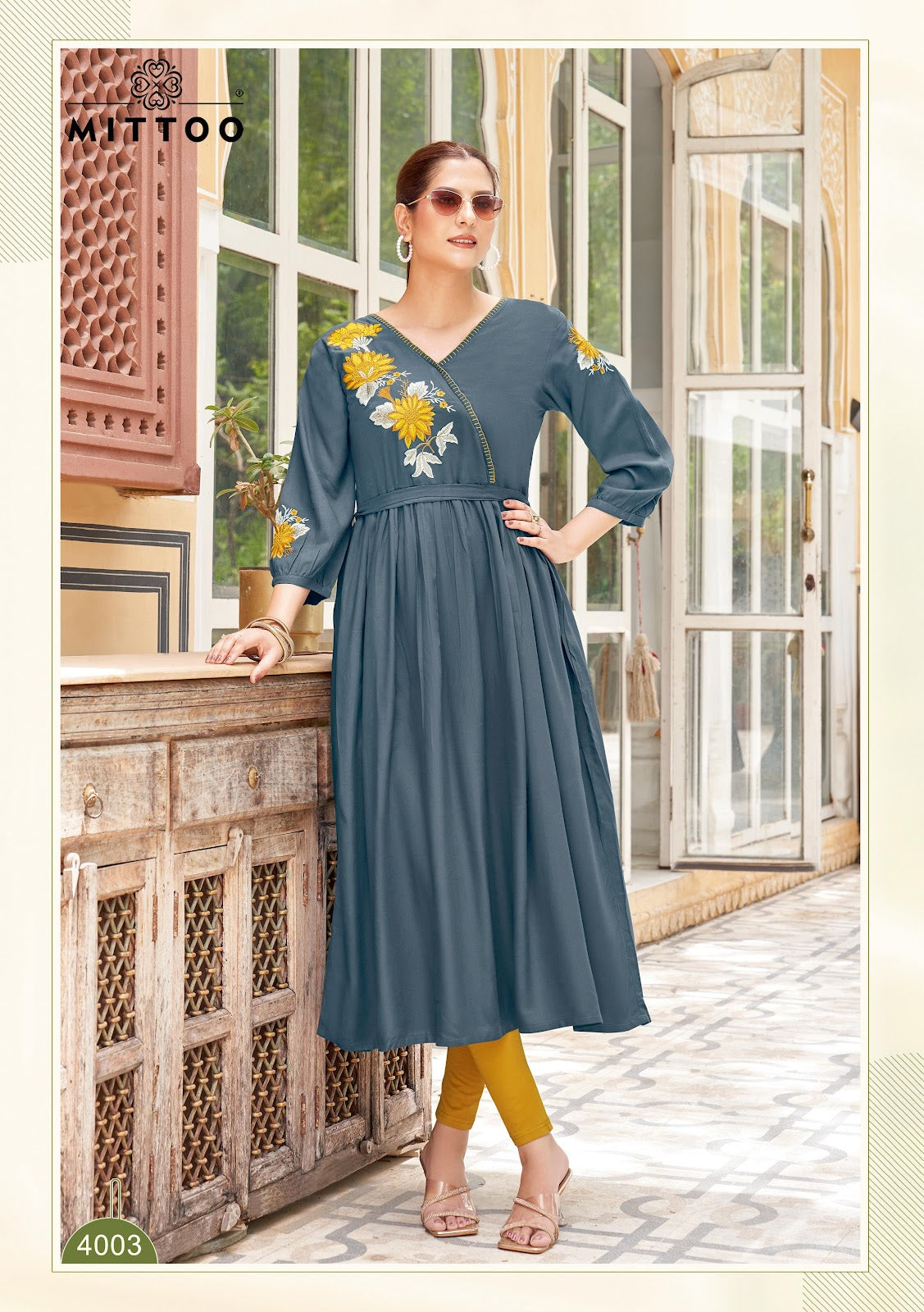 Nora Mittoo Rayon Anarkali Kurtis Supplier
