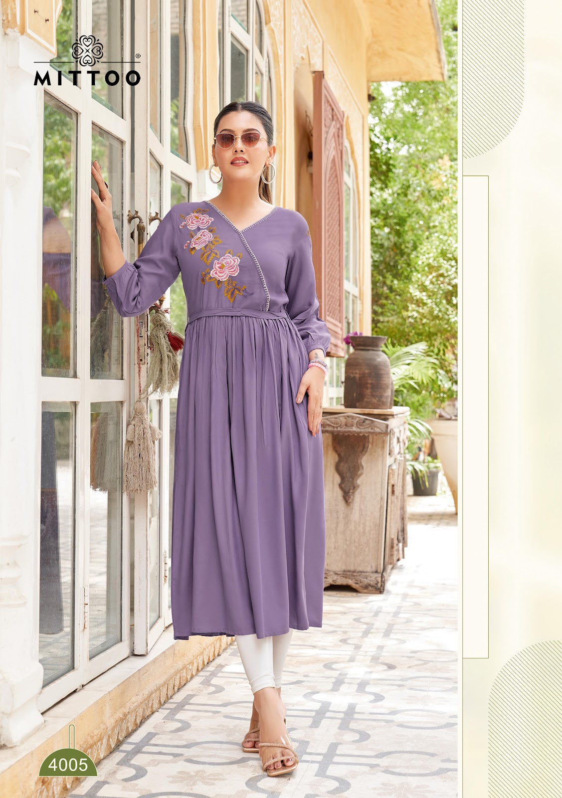 Nora Mittoo Rayon Anarkali Kurtis Supplier