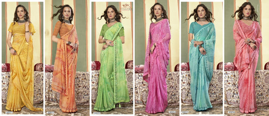Nora Vallabhi Prints Georgette Sarees Exporter Ahmedabad
