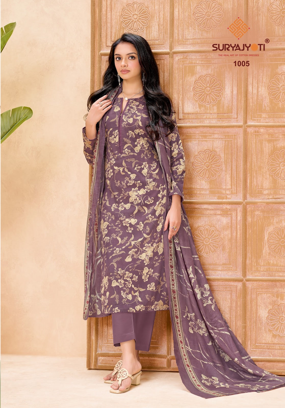 Nora Vol 1 Cotton Dupatta Suryajyoti Jaam Satin Pant Style Suits Wholesaler Gujarat