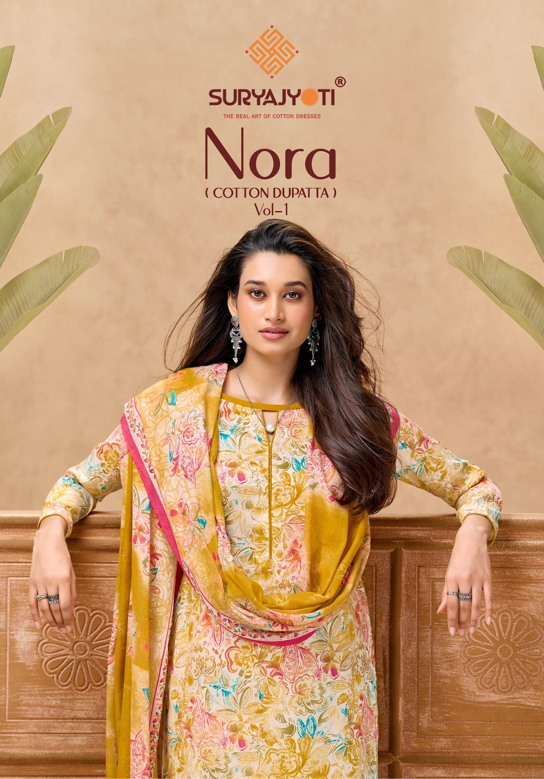 Nora Vol 1 Cotton Dupatta Suryajyoti Jaam Satin Pant Style Suits Wholesaler Gujarat
