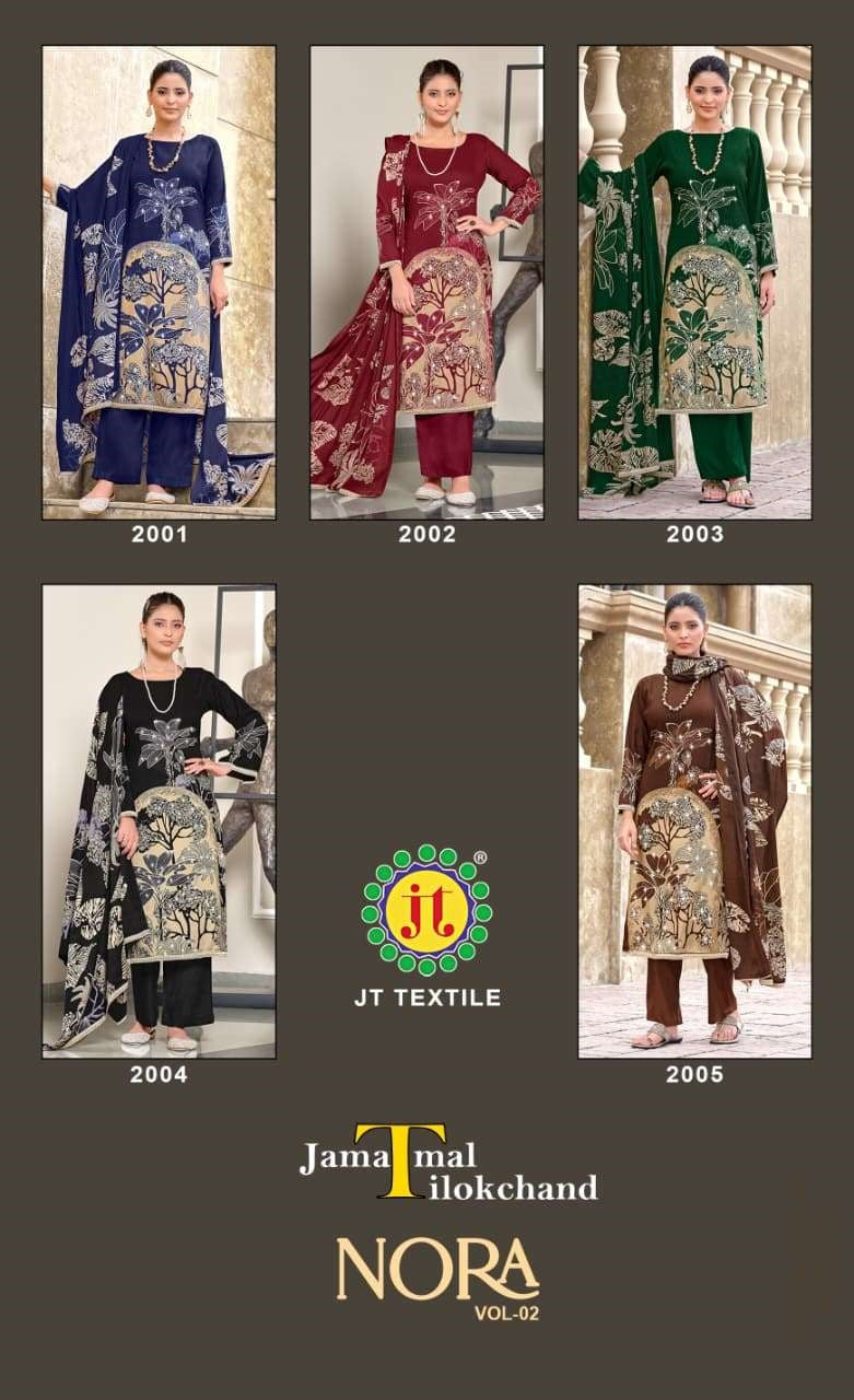 Nora Vol 2 Jt Rayon Pant Style Suits Supplier India