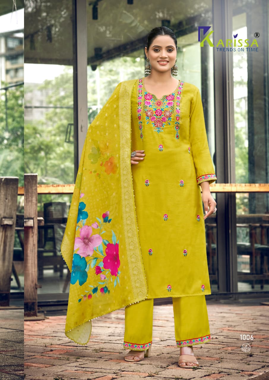 Nora Vol 5 Karissa Viscose Weaving Readymade Pant Style Suits Wholesaler Ahmedabad
